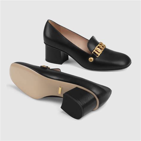 gucci sylvie mid heel pump|Women's Designer Luxury Mid Heels Pumps .